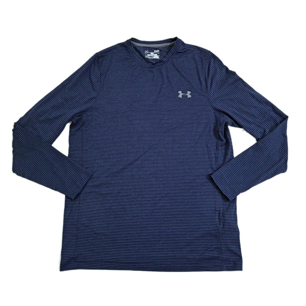 Under Armour ColdGear Infrared Men's Small Long Sleeve Tshirt Blue Loose Base